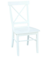 Load image into Gallery viewer, X-back Dining Chair White/Black