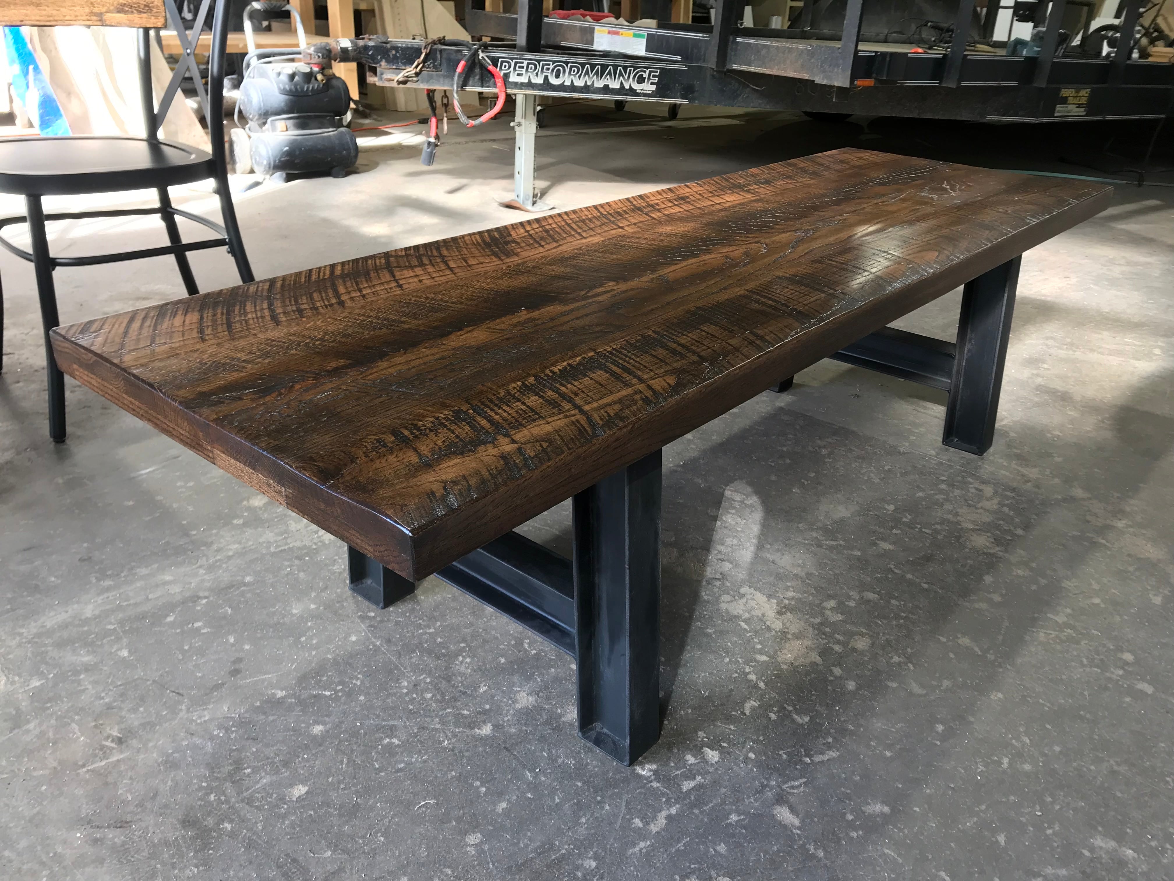 The Industrial A-Frame Bench